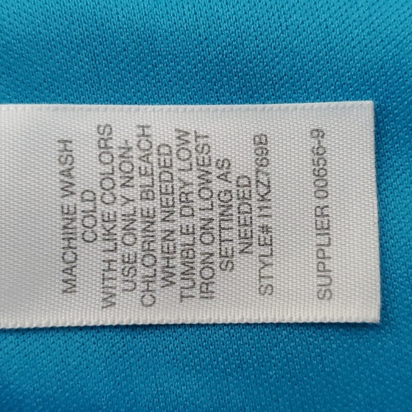 BISOU BISOU Michele Bohbot Turquoise Ruched Sleeveless Bodycon Dress SIZE: 2 - Picture 9 of 10